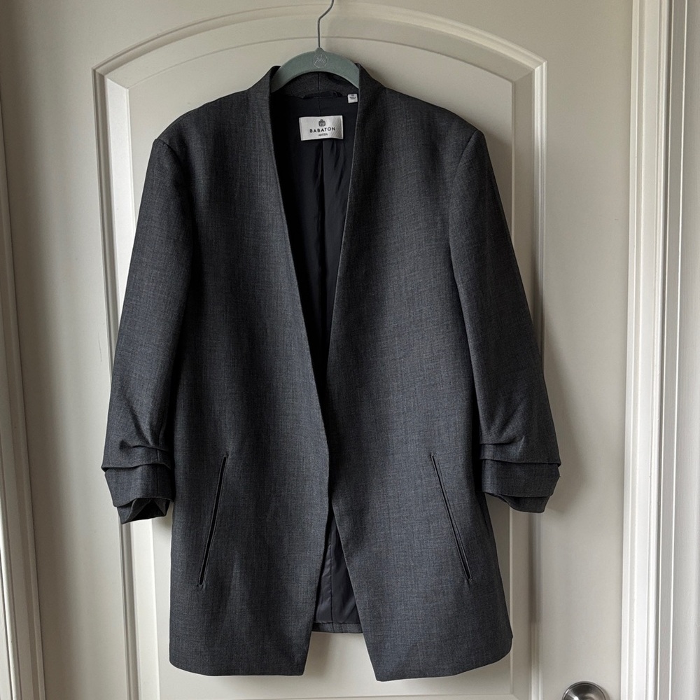 Aritzia Babaton New Power Blazer- Charcoal Grey- 12